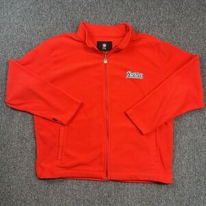 NFL Pro Line Patriots Full Zip Fleece Jacket 2XL Red Gorpcore Sporty Streetwear